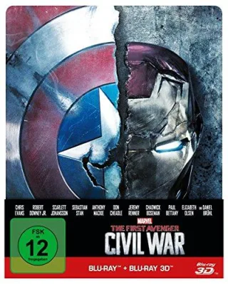 The first Avenger - Civil War  3D: 3D+2D Steelbook Edition [3D Blu-ray]