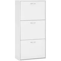 Woltu Schuhschrank (1-St) mit 3 Regale, verstellbaren Trennwänden, für 14-18 Paar Schuhe