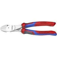 Kraft-Seitenschneider 74 05 200, Schneid-Zange rot/blau, Länge 200mm, mit KNIPEXtend-Schnittstellen