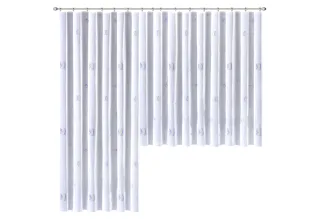 Weckbrodt Gardine "Lasa" Smokband 1 Stk. tlg. Voile, bedruckt, halbtransparent, Beschwerungsband, nach Maß