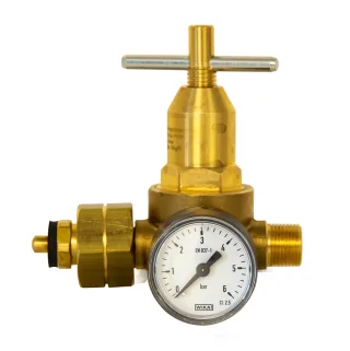 ELMAG Klein-Druckregler 'PROPAN' mit Manometer 0-6 bar - 56122