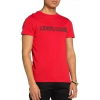 roberto cavalli T-Shirt Signature Logo Slim Fit Shirt Haupt- und exklusivste Linie der Marke