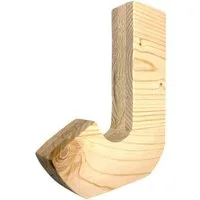 Zayno Deko-Buchstaben Holzbuchstabe "J" aus massivem Fichtenholz (Packung, 1 St., Fördert das Kennenlernen des Alphabetes), in liebevoller Handarbeit aus hochwertigem Fichtenholz gefertigt.