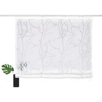 OTTO home Raffrollo Anna, mit Klettband, Halbtransparent, Ausbrenner, Viskose