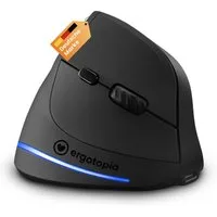 Ergotopia Curve – Kabellose Vertikale-Maus (für Rechtshänder) ergonomische Maus (Bluetooth, Funk, Ergonomisch)