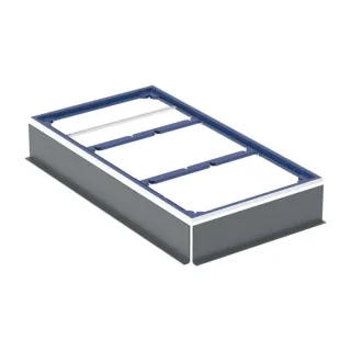 Geberit Duofix Installationsrahmen 551508001 80 x 150 cm, für Duschfläche, für 10 Füße