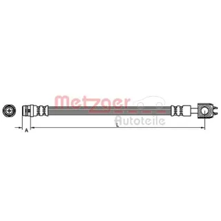 Metzger Bremsschlauch vorne rechts VW Lupo 6X 1,2 Tdi 3L