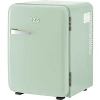 TZS FIRST AUSTRIA Table Top Kühlschrank 40L Retro Lautlos, LED-Beleuchtung FA-5172-3-GL, 56.2 cm hoch, 41 cm breit, Mini Kühlschrank 40L, Minibar E lautlos, LED-Beleuchtung, Retro