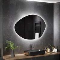 HOME DELUXE LED-Lichtspiegel MAY asymmetrisch, Größenauswahl, LED-Wandspiegel, Badezimmerspiegel, Badspiegel mit Beleuchtung