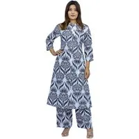 PfauGermany A-Linien-Kleid A-line Long TOP with Palazzo Trauser .2 PCS