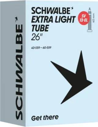 Schwalbe Extra Light Schlauch 26" NR. 13-EL schwarz ETRTO 40/60-559 SV 40 mm