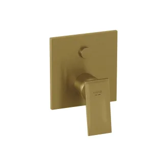 KLUDI-DECUS Unterputz-Wannenfüll- und Brause-Einhandmischer Feinbau-Set Brushed Gold 54759N075