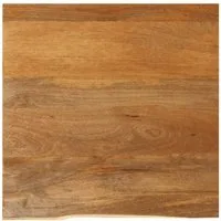 vidaXL Tischplatte Tischplatte mit Baumkante 40x40x2,5 cm Massivholz (1 St)