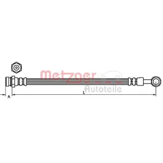 Metzger Bremsschlauch hinten Kia Sorento 1