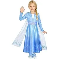 Disguise Kostüm Elsa Eiskönigin 2 Deluxe Mädchenkostüm Schneekönigin blau