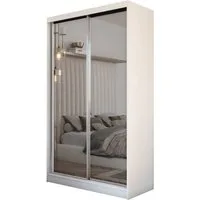 Compleo Schwebetürenschrank Compleo MOLDE 01, Kleiderschrank mit Spiegel 120 cm, Garderobe