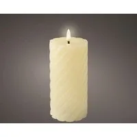 Kaemingk LED-Kerze Kaemingk LED Kerze Wachs indoor creme Ø 7,5 x 17,3