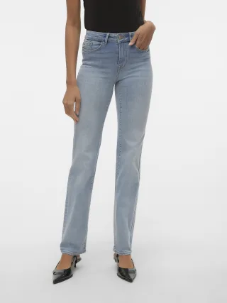 VERO MODA - VMFLASH MR STRAIGHT JNS LI3102 GA NOOS light blue denim - Gr. - 32
