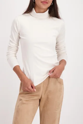 monari - Langarmshirt mit Rollkragen almond - Gr. - 46