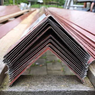 Außenecke | 3,50 m Länge | Rotbraun ( RAL 8012 )