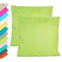 JACK Dekokissen 2x Outdoor Lounge Kissen 45x45cm Dekokissen Set mit Füllung Wasserfest, mit Lotus-Effekt, Robust, Strapazierfähig, für Innen & Außen geeignet