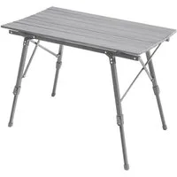 JAWINIO Campingtisch, Gartentisch, Klapptisch, höhenverstellbar, Aluminium, Silber