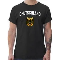 Shirtracer T-Shirt Deutschland Wappen mit Bundesadler, Germany, Deutschland Adler 2026 Fussball WM Fanartikel
