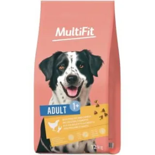 MultiFit Trockenfutter Hund Adult, mit Geflügel & Karotte 12 kg