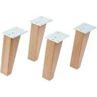 FACKELMANN Möbelfuß Holzfüße Set FINN