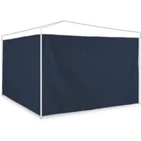 relaxdays Pavillon Seitenteile 2er Set dunkelblau