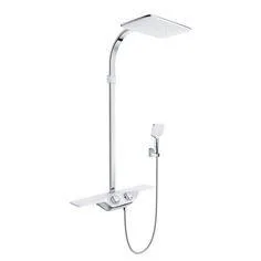 Kludi COCKPIT Discovery Thermostat Dual Shower System chrom, 8020091-00 8020091-00