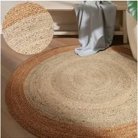 HANSE Home Teppich Looma Juteteppich, rund, Höhe: 9 mm, 100% Jutefaser, Natur, Wohnzimmer, Esszimmer, Flur, Boho, Skandi