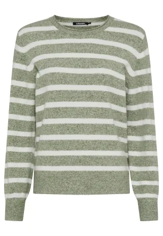 Olsen - Pullover Long Sleeves moss green melange - Gr. - 36