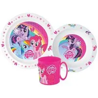 My Little Pony Kindergeschirr-Set My Little Pony Pink Essgeschirr Mikroplastik 350ml