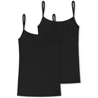 uncover by SCHIESSER Spaghettitop Uncover Cotton tiefer Rundhalsausschnitt, schmale Träger, elastisch, weich