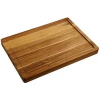 KESPER® Schneidebrett Tranchierbrett, Akazie, FSC, Akazienholz, (1-St), mit Saftrille