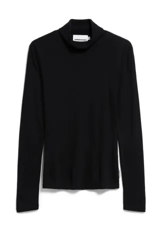 Armedangels - Langarmshirt - Graziliaa Wool Blend schwarz - Gr. - S