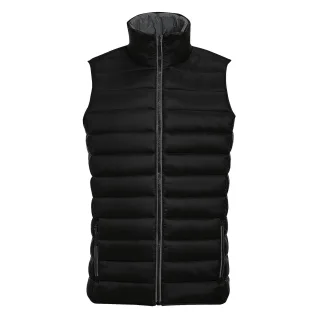SOLS Mens Wave Stepp Bodywarmer/Weste wasserabweisende (Schwarz)