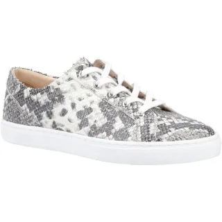 Hush Puppies Damen/Damen Tessa Python Print Lederschuhe (Grau/Weiß)