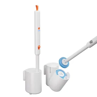 Tevorex Electric Toilet Brush Wall-Mounted Household Toilet Cleaning Brush Disposable Head Replacement Bathroom Cleaning