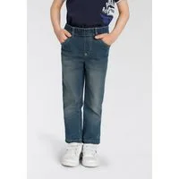 KIDSWORLD Schlupfjeans, Stretch-Jeans für kleine Jungen bequeme Passform, gerade Beinform, mit Gummizug im Bund