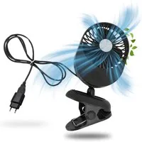 TronicXL Tischventilator Ventilator Grow mit Clip Kabel 230V für Growbox Zubehör Steckdose Fan, klein für Zelt Box Grower