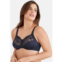 Felina Bügelloser BH Moments (1-tlg) BH ohne Bügel - Blumen-Stickerei an den Obercups