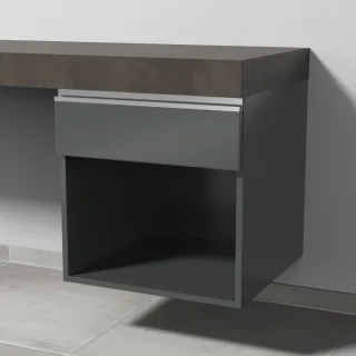 Sanipa Anbau-/Solitärschrank 2morrow (L2353) 510x500x520 Anthrazit-Glanz, L235379 L235379