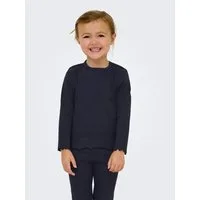 KIDS ONLY Langarmshirt KMGTRINNY SLD LS ONECK TOP JRS NOOS aus Baumwollmischung, figurbetonte Passform, mit Jersey und Rippware