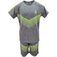 Hessis T-Shirt & Shorts Sportliches Jungen Set : für den perfekten Sommerlook Js671 (Set, 2-tlg., T-Shirt + Shorts) für Kinder