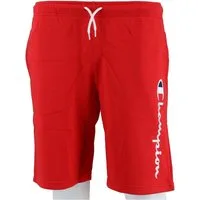 Champion Bermudas Freizeithose (Baumwolle) mit Logo-Schriftzug kurz rot Jungen