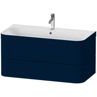 Duravit Happy D.2 Plus c-bonded Set wandhängend Nachtblau Seidenmatt 975x490x480 mm - HP4638O9898 HP4638O9898