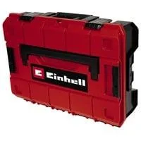 Systemkoffer E-Case S-F incl. grid foam, Werkzeugkiste schwarz/rot, mit Rasterschaumstoffeinlage