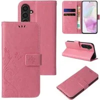 Tec-Expert Handyhülle Cover Tasche Hülle für Samsung Galaxy A37 5G, Klapphülle Case mit Kartenfach Fliphülle aufstellbar, Motiv Blumen